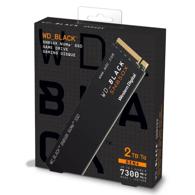 Western Digital Black SN850X 2TB Gaming NVMe SSD product image 1